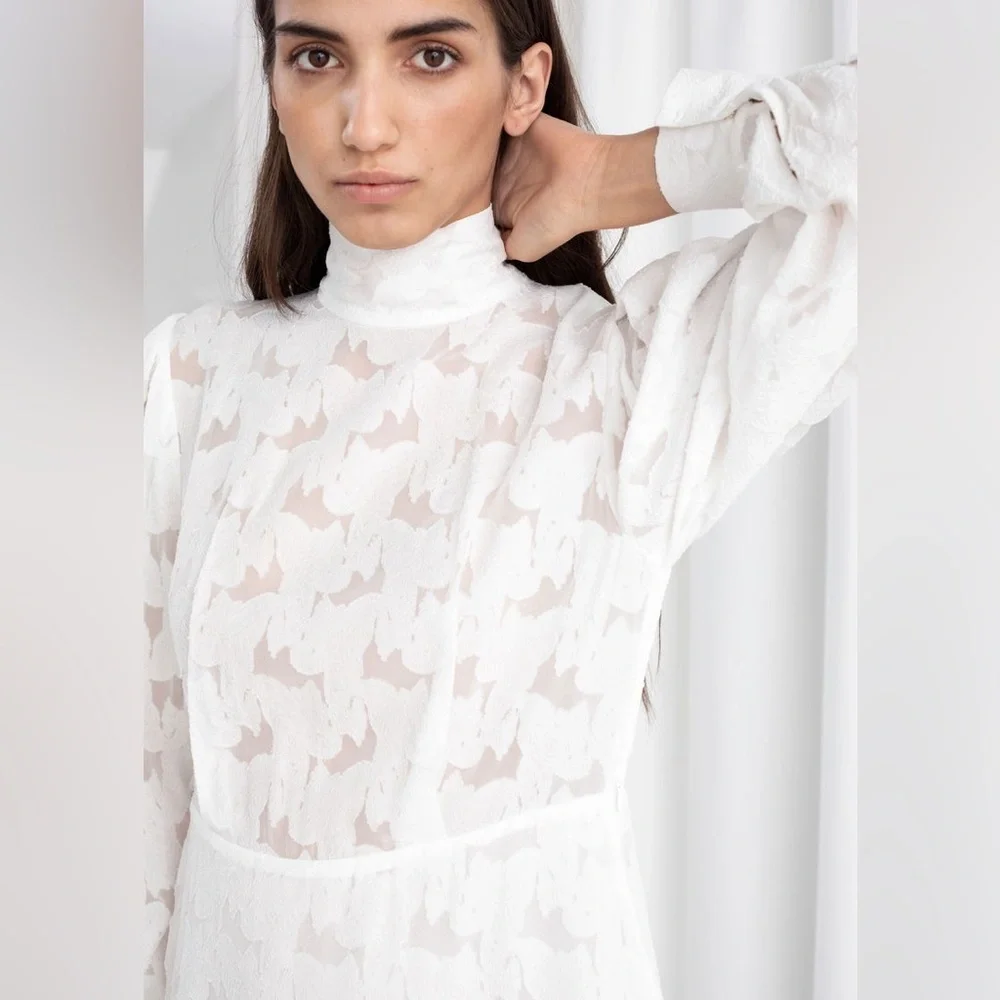 STOCKHOLM ATELIER & OTHER STORIES JACQUARD DRESS - Picture 7 of 12